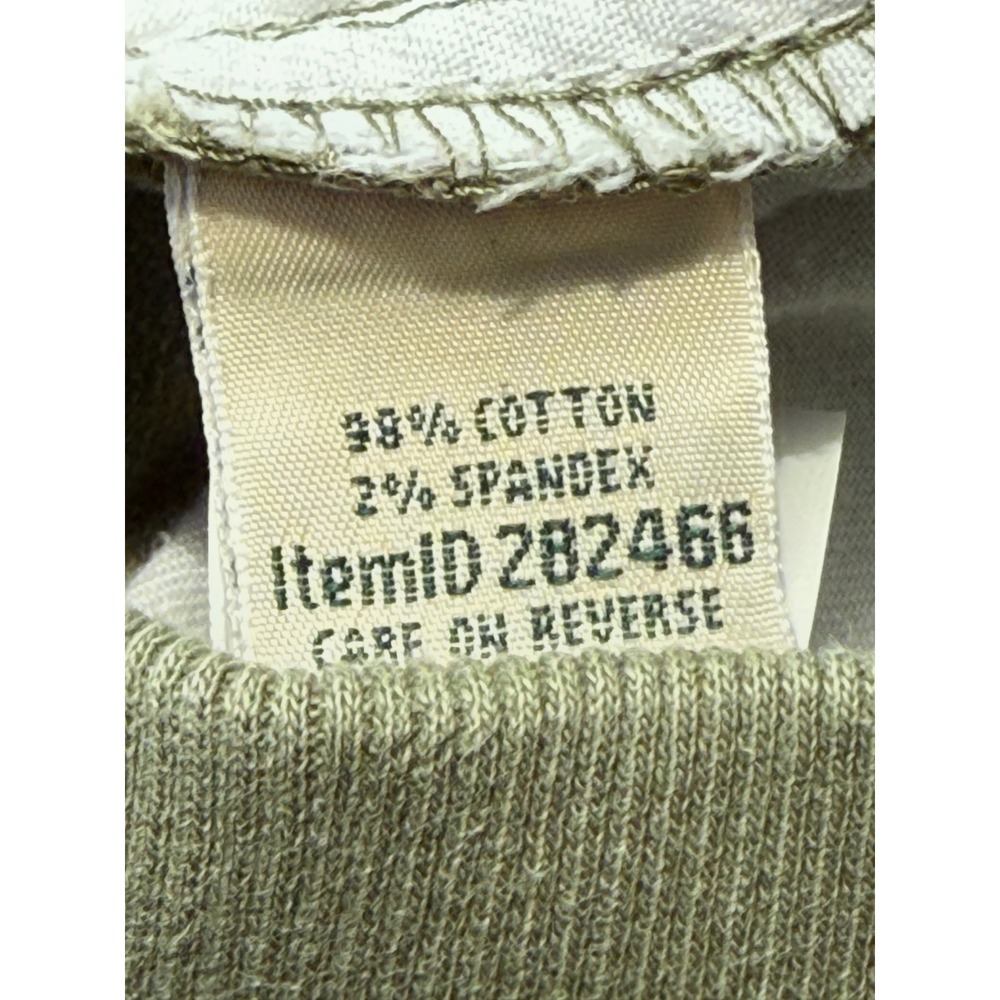 A3 L.L.Bean Classic Fit Olive Green‎ Cotton Blend Cargo Casual Pants - Picture 4 of 5